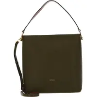 Coccinelle Leren Handtas Schoudertas Liya Handbag Loden / Brule Olijfgroen