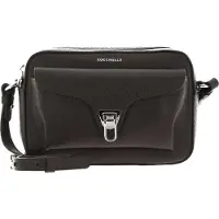 Coccinelle Leren Schoudertas Avondtas Beat Elephant Crossover Bag Bark Donkerbruin