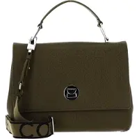Coccinelle Leren Handtas Schoudertas Liya Elephant Handbag Loden Kaki