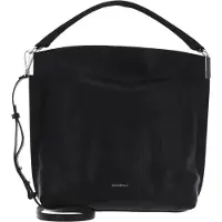 Coccinelle Leren Schoudertas Handtas Estelle Elephant Shoulder Bag Noir Zwart