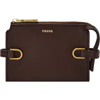 Fossil kaarthoes Kier Card Case Espresso donkerbruin