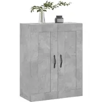 vidaXL Wandkast 69,5x34x90 cm bewerkt hout betongrijs