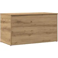 vidaXL Opbergkist 84x42x46 cm bewerkt hout artisanaal eikenkleurig