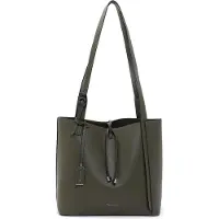 Tamaris Schoudertas Janika Shopper Green Donkergroen