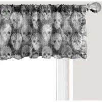 Abakuhaus Skull Raamvalletje, Gordijnvalletje voor Keuken en Slaapkamer Decoratie met Tunnelzoom, 137 cm x 30 cm, Grijs Zwart Wit