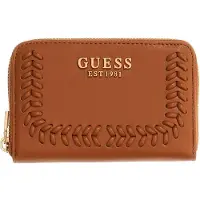 GUESS portemonnee Tatum SLG Zip Around Wallet Caramel Lichtbruin