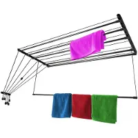 Kadax Hangdroger 6x180cm zwart