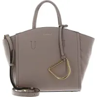 Coccinelle Leren Handtas Schoudertas Narcisse Handbag Powder Pink Beige