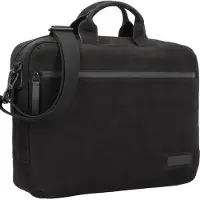 Jost Vaxholm Koffer Leer 40 cm Laptop compartiment black