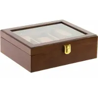 DKD Home Decor Doos-Juwelenkistje Fluweel Kristal Hout MDF (21 x 18 x 8 cm)