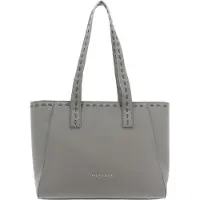 Valentino Schoudertas Shopper Malibu RE Tote Bag Perla Lichtgrijs
