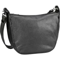 Mandarina Duck Leren Schoudertas Mellow Lux Crossover Bag Graphite Donkergrijs