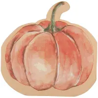 Clayre & Eef Servetten Papier Set van 20 Pompoen Oranje Papier Herfst decoratie