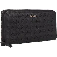 PICARD Lara 1 Portemonnee RFID-bescherming Leer 19 cm schwarz