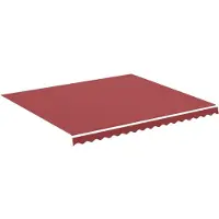 Syfax Vervangingsdoek voor luifel 4x3,5 m polyester bordeauxrood