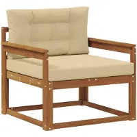 vidaXL Buiten Midden Sofa Naturel