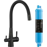 Laveo Keukenmengkraan met flexibele uitloop + Riveco mineralisatiefilter