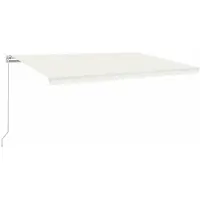 Syfax Luifel handmatig uittrekbaar 500x300 cm crèmekleurig