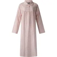 Lunatex - klassiek dames nachthemd 224197 - 100% katoen - roze - maat XL
