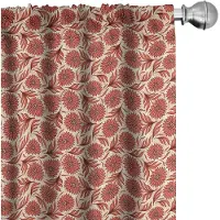 Abakuhaus Koraal – 2x75x245 cm – Gordijnen, microvezel