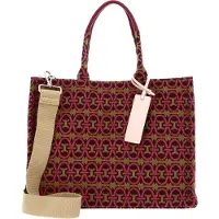 Coccinelle Handtas Schoudertas Never Without Bag Jacquar Handbag Mul. Pulp Pink / Garnet Red Veelkleurig