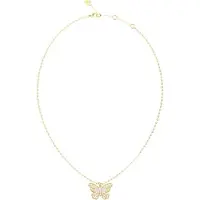 GUESS halsketting Borboleta 16-18" Necklace Yellow Gold goudkleurig
