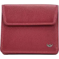 Golden Head Leer portemonnee Polo RFID Protect Überschlagbörse 1174 Rot donkerrood