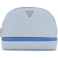 GUESS Cosmetische tas Dome Cosmetic Pouch Powder Blue Blauwgrijs