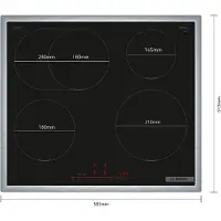 Bosch Serie 6 PIF645HB1E kookplaat Zwart Ingebouwd 60 cm Inductiekookplaat zones 4 zone(s)
