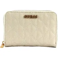 GUESS Portemonnee Aveta SLG Medium Zip Around Wallet Stone Crème