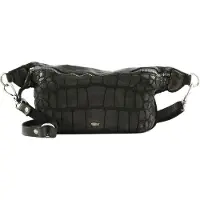 Campomaggi Leren Schoudertas Gordeltas Centaurus Waist Bag Mini Grigio Antraciet