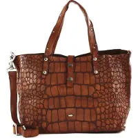 Campomaggi Leren Shopper Schoudertas Centaurus Shopping Bag Cognac Bruine