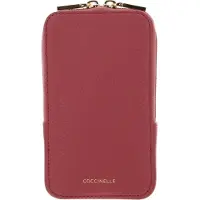 Coccinelle Leather Phone Holder In Pink Maat: OS | Crossbodytassen Outlet | Dames | Roze