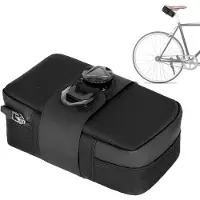 Crrynuo 1 Stuk - Waterdichte Zadeltas - Zwarte Fiets Zadelzak - Met Draaimechanisme - Voor Racefietsen En Mountainbikes - Compact En Veilig
