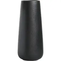Crrynuo -Zwarte vaas hoogte 20 cm- moderne keramische vaas- geschikt voor tafeldecoratie binnenshuis-decoratieve vaas voor pampasgras