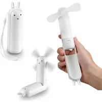 Crrynuo - Bureau-USB-Ventilator - Opvouwbaar - Kleine Bureauventilator - Wit - 1200 mAh - Drie Standen - Stil​