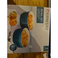 Ernesto kommen set 2 stuks blauw