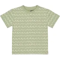LEVV Little T-shirt groen Jongens Stretchkatoen Ronde hals All over print - maat 140