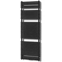 Maxaro Proxima Handdoekradiator | 60x180 cm Mat zwart 1723 Watt Staal Centrale verwarming
