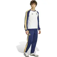 Adidas Real Madrid Originals Crew Trainingspak Wit Donkerblauw Lichtoranje