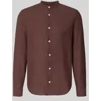 Only & Sons slim fit vrijetijdsoverhemd van mix van katoen en linnen model 'CAIDEN'