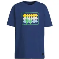 Orange stars T-shirt donkerblauw Jongens Katoen Ronde hals Printopdruk - maat 146/152