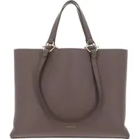 Coccinelle Leren Handtas Schoudertas Hop On Handbag Grained Leather Warm Taupe