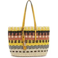 Tamaris Schoudertas Annkathrin Shopper Yellow Veelkleurig