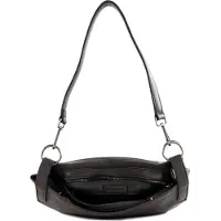 Fredsbruder Leren Schoudertas Lanbe Round Hobo Bag Ash Brown Donkerbruin