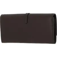 Coccinelle Leren Portemonnee Cosima Wallet Grained Leather Bark Bruine