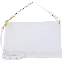 Coccinelle Leather Shoulder Bag With Strap In White Size: OS | Cross Body Bags Outlet | Dames | Wit