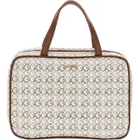 GUESS Cosmetische tas Travel Case Beige Multi Lichtgrijs
