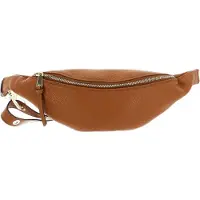 Abro Leren Gordeltas Leather Adria Belt Bag Linna Cuoio Bruine