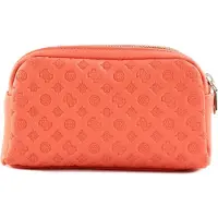 GUESS Utensil zak Double Zip Coral Koraalrood